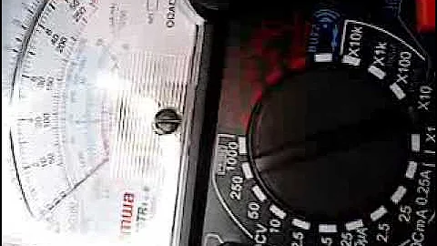 How to Test Light Emitting Diode LED Using Analog Multimeter