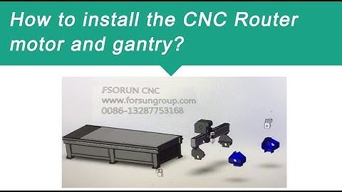 How to install the Big Size CNC Router Machine motor and gantry?