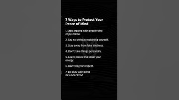 Thumbnail of 7 Simple Ways to Protect Your Peace of Mind