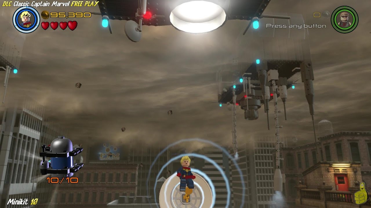 Lego Marvel Avengers: DLC Classic Captain Marvel FREE PLAY (All Collectibles) - HTG