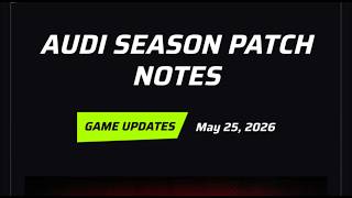 NEW Audi Season Patch Notes Asphalt Legends Unite 4K