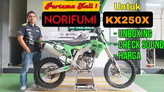 NORIFUMI UNTUK KX250 | UNBOXING DAN CHECK SOUND. PERTAMA KALI !