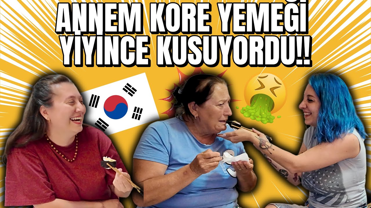 Aileme Kore Yemekleri Yaptım🇰🇷 | Annem Az Kalsın KUSUYORDU🤮