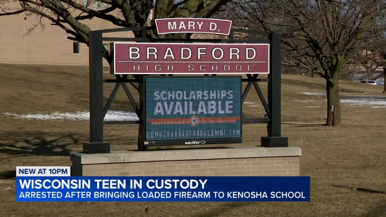 Teen arrested, accused of bringing loaded gun to high school in Kenosha ...