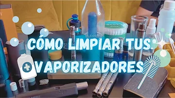 ¿Cómo se limpian los residuos del vaporizador?