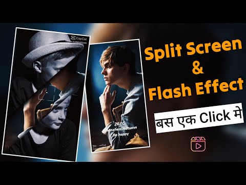 Split Screen & Flash Effect Capcut Template | New Capcut Template | Just One Click