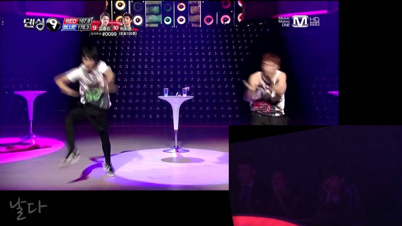 130914 Dancing9 3Round Redwings 하휘동 김홍인 - 마스터 리액션