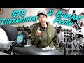 How to replace a thermostat and flush the coolant on a vespa gts