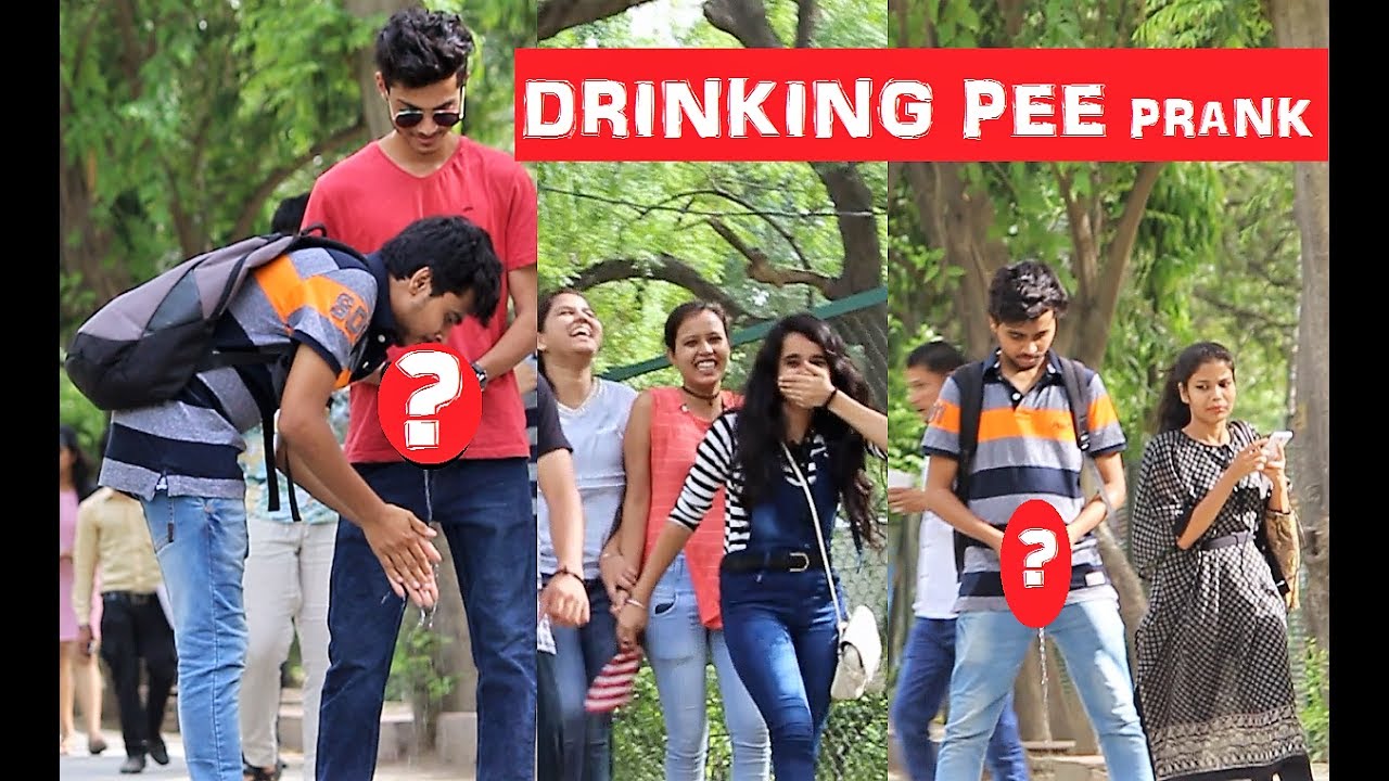 Drinking Pee Prank On Girls Awesome Reactions Pranks In India 2017