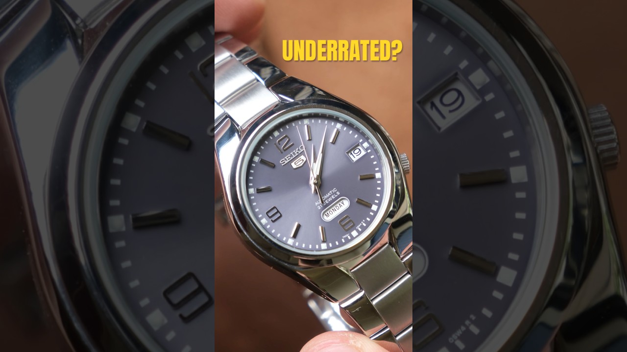 メンズ SEIKO 5 自動巻き時計 SNK621K1 アイスグレー文字盤