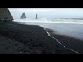 THE MOST DANGEROUS BEACH IN ICELAND....(BLACK SAND BEACH).... (VIK). 12/7/18.