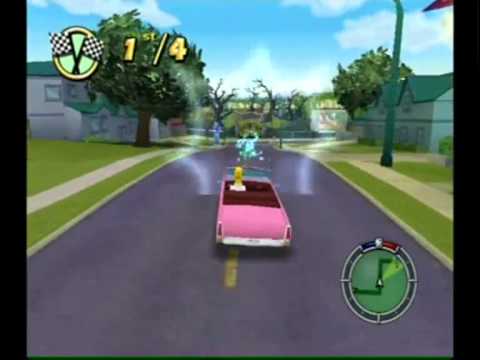 Simpsons Hit & Run Walkthrough: Level 1 - Race 3: Checkpoint Race - YouTube
