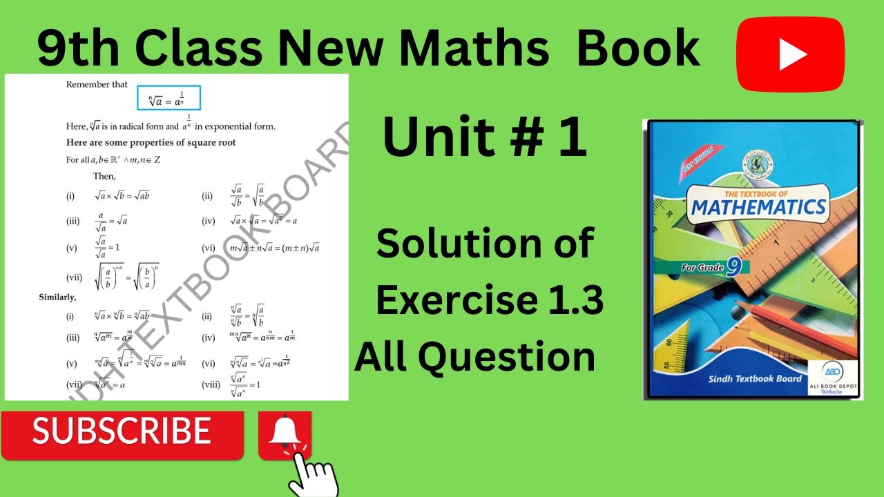 Exercise 1.3 | Unit 1 | Real and Complex Number| class 9 new ...