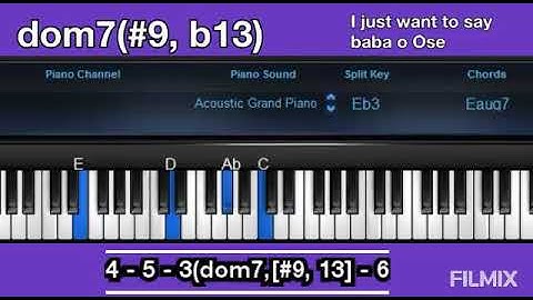Passing chord to the 6 or 4 [ dom7(#9 #5) ]