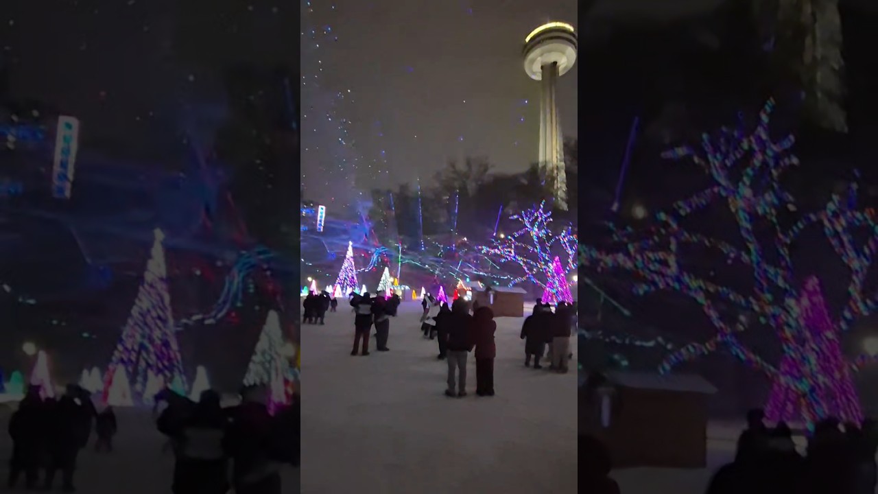 🌌 Magia de Invierno en Niagara Falls ❄️✨ | Una Noche que Te Reinicia la Mente 🌊