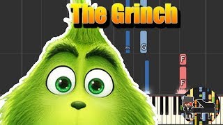 You're a Mean One - The Grinch 2018 [Piano Tutorial] (Synthesia) HD Cover