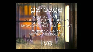 GARBAGE - BEAUTIFUL GARBAGE 30 MELBOURNE