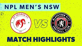 NPL Men's NSW Round 25 Highlights – St George FC v Blacktown City