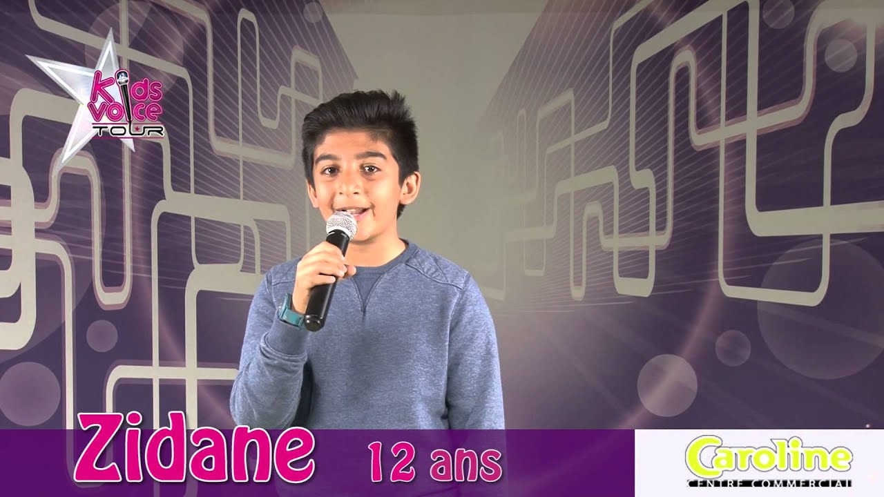 Zidane - Kids Voice Tour - Caroline - YouTube