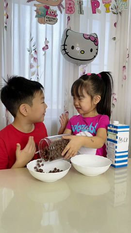 He dropped the milk so she wouldn't cry alone 🥺😭LeoNata family #shorts TikTok