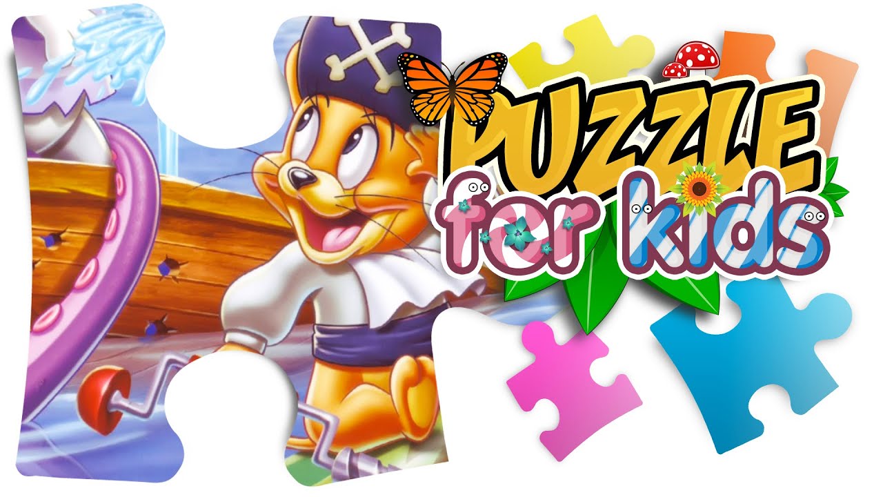 Games for Kids: Tom and Jerry disney cartoon Puzzle - YouTube