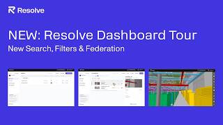 New Resolve Web Dashboard Walkthrough: Faster Performance, Model Federation, ACC Sync & More