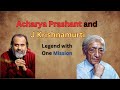आचार्य प्रशांत और जे कृष्णमूर्ति कितने अलग Hindi Version#acharyaprashant #jkrishnamurti