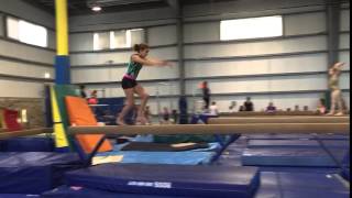 Kyra Burns Level 10 Double Back Dismount Beam