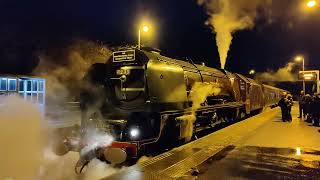 Duchess of Sutherland steam train - Saxilby Station 12th February 2022