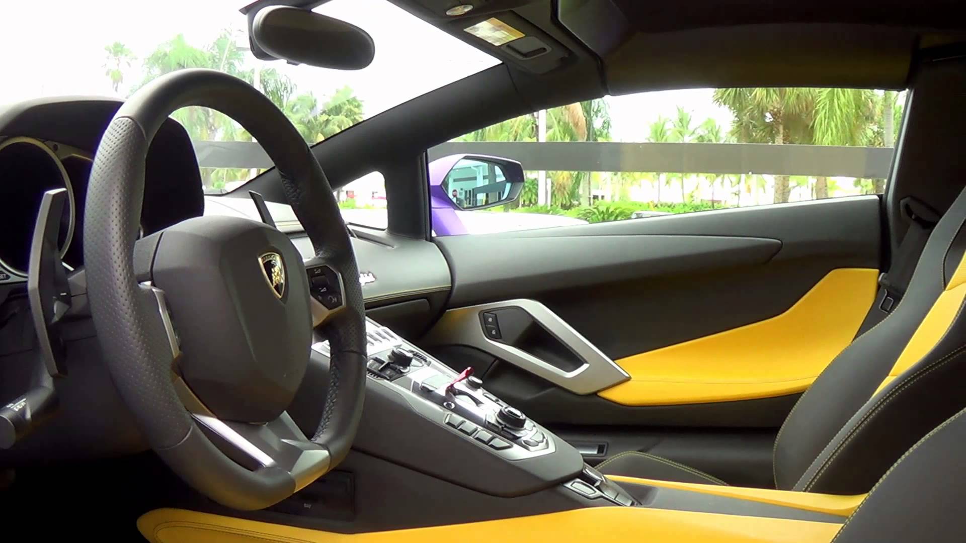 Lamborghini Aventador Matte Purple Supercar Start up and drive  Miami Lamborghini Prestige Imports