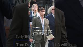 King and Queen meet diver Tom Daley at royal garden party.