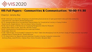 VIS 2020: VIS Full Papers - Communities & Communication
