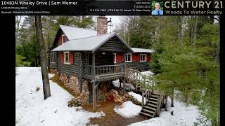 Hayward, Wisconsin Log Lake Home for Sale on 8 Acres | Moose Lake | 10483N Whaley Drive | Sam Werner