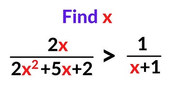 Solve The Inequality For x  -  Inequalities