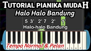 Not Angka Pianika Halo Halo Bandung - Mudah Untuk Belajar