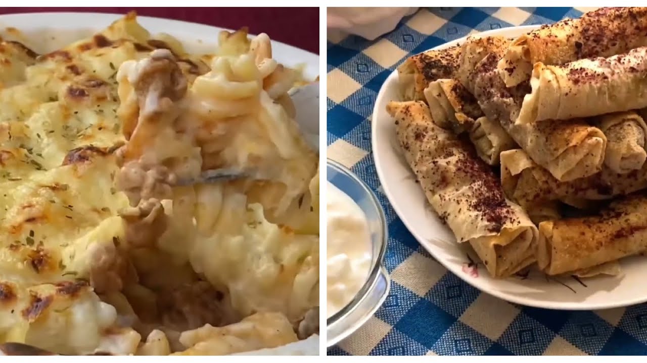 بتبحثوا عن وصفات طبخ سهلة ورهيبة؟ألذ وأسهل وصفتين فخمات للفائف المسخن والمعكرونة بالبشاميل جربوووهم