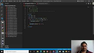 Famous Competitive coding in javascript. Number square pattern using for loop .(19) Wealth