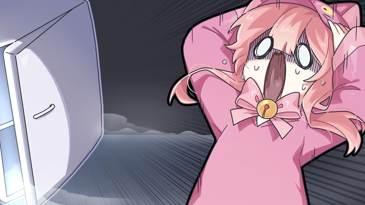 냉장고 문 열린줄도 모르고 자버린 버튜버