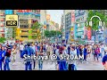 Super Early Morning Shibuya @ 5:20AM 2023 Walking Tour - Tokyo Japan [4K/HDR/Binaural]