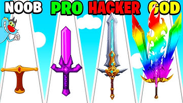 NOOB vs PRO vs HACKER vs GOD | In Sword Cut Run | With Oggy And Jack | Rock Indian Gamer |