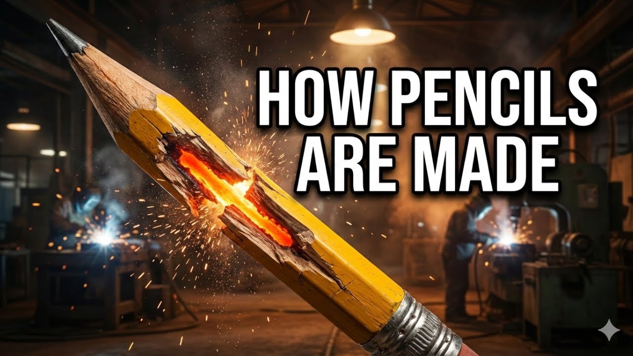 How Pencils Are Made | Inside the Pencil Factory Manufacturing Process