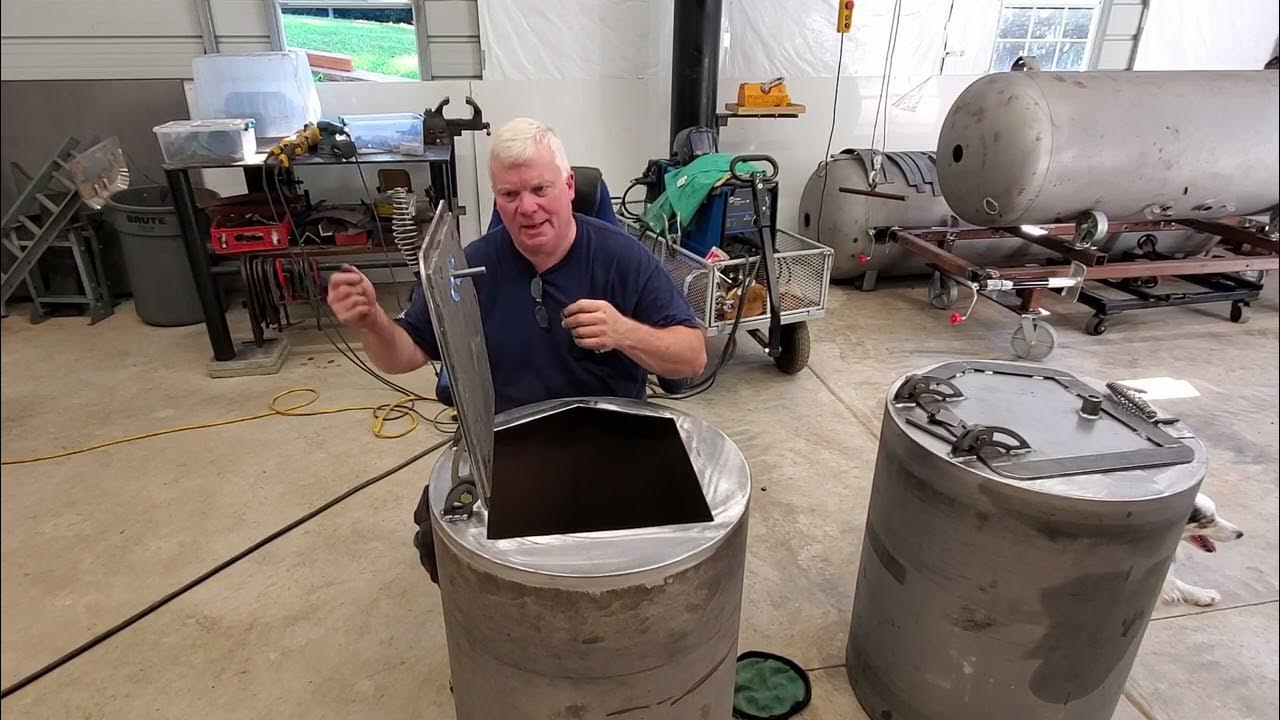 BBQ Smoker Firebox Door Latch Installation YouTube