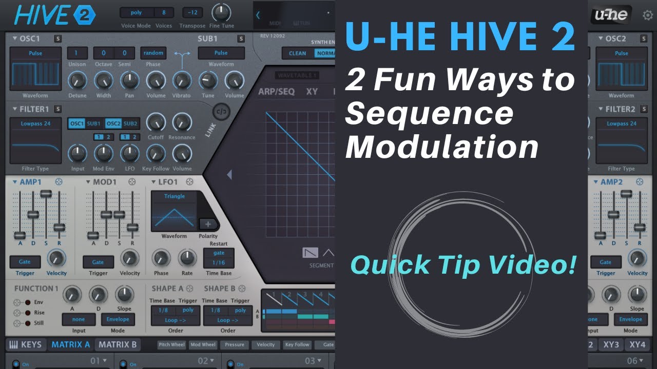 Sequencing Modulation in U-He Hive 2 - Quick Tip #2