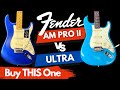 Fender american ultra vs professional ii