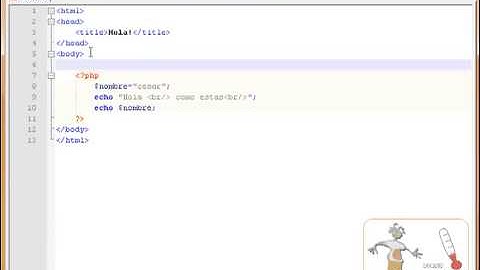 PHP Tutorial 1: primer codigo php