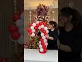How to make a candy cane with balloons. Christmas Balloon Decor. Balloon Centerpiece for Christmas❤️