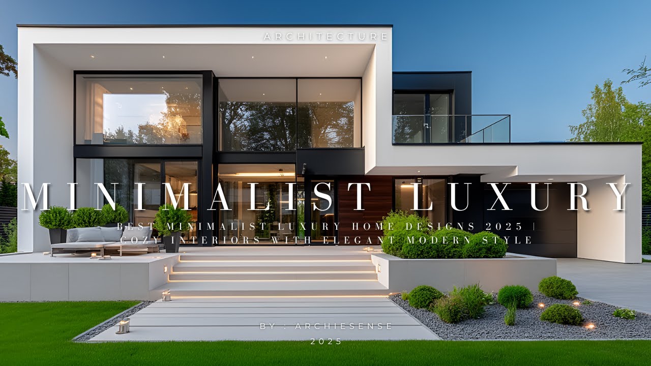 Minimalist Luxury House Tour | Stunning Modern Homes with Cozy ...