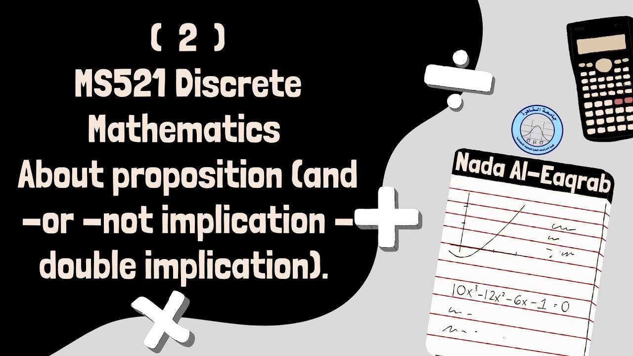 2-MS521|Discrete Mathematics - About proposition (and -or -not ...