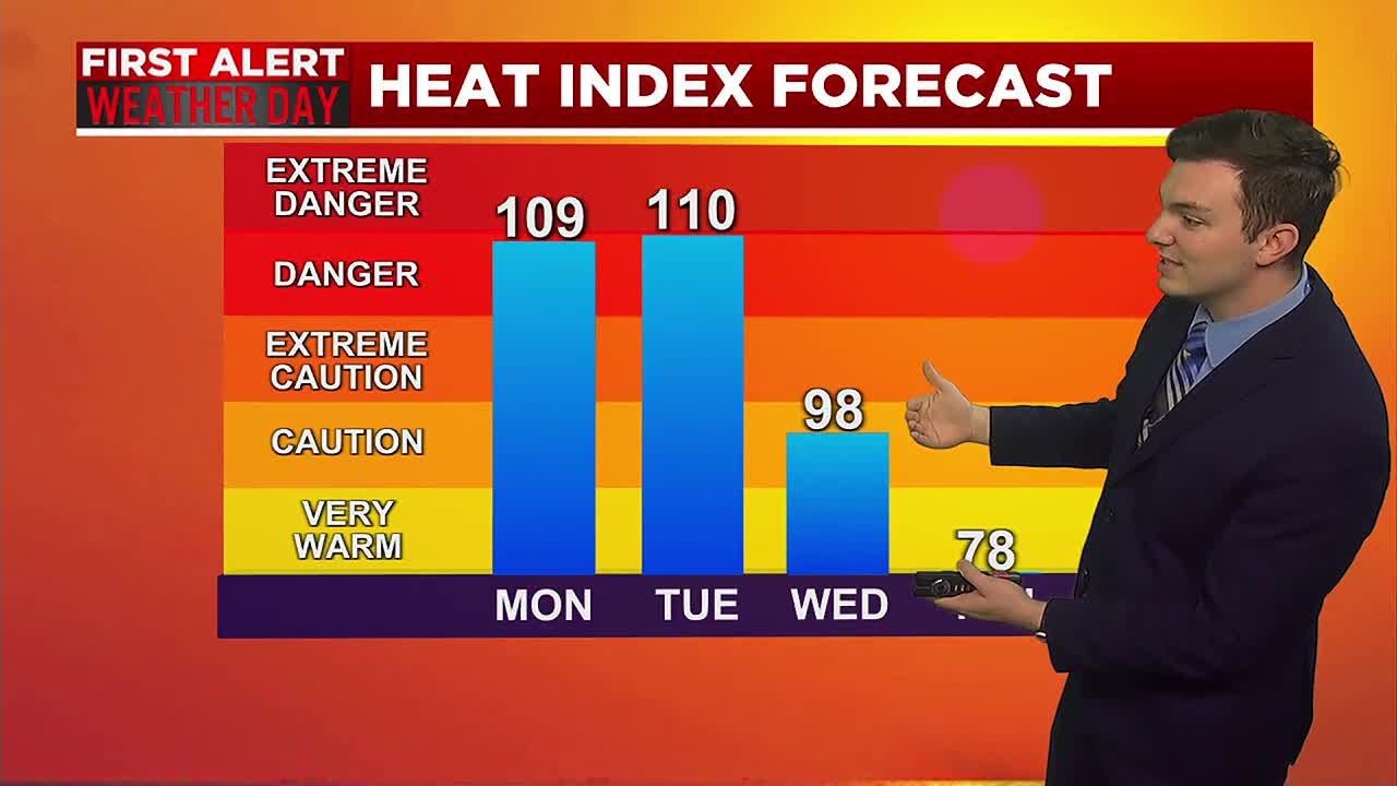 Extreme Heat Continues Monday & Tuesday - YouTube