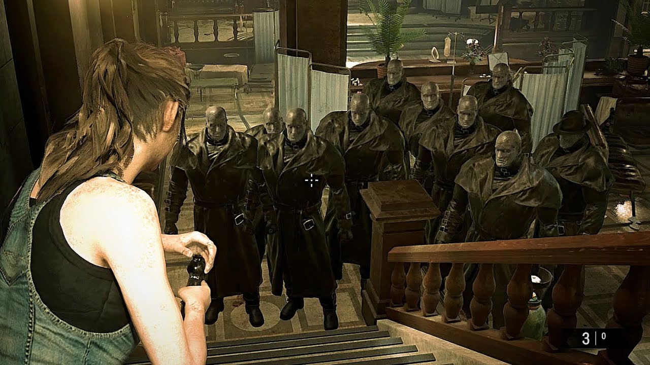 Resident Evil 2 but ALL Enemies Are Mr.X! | CLAIRE B